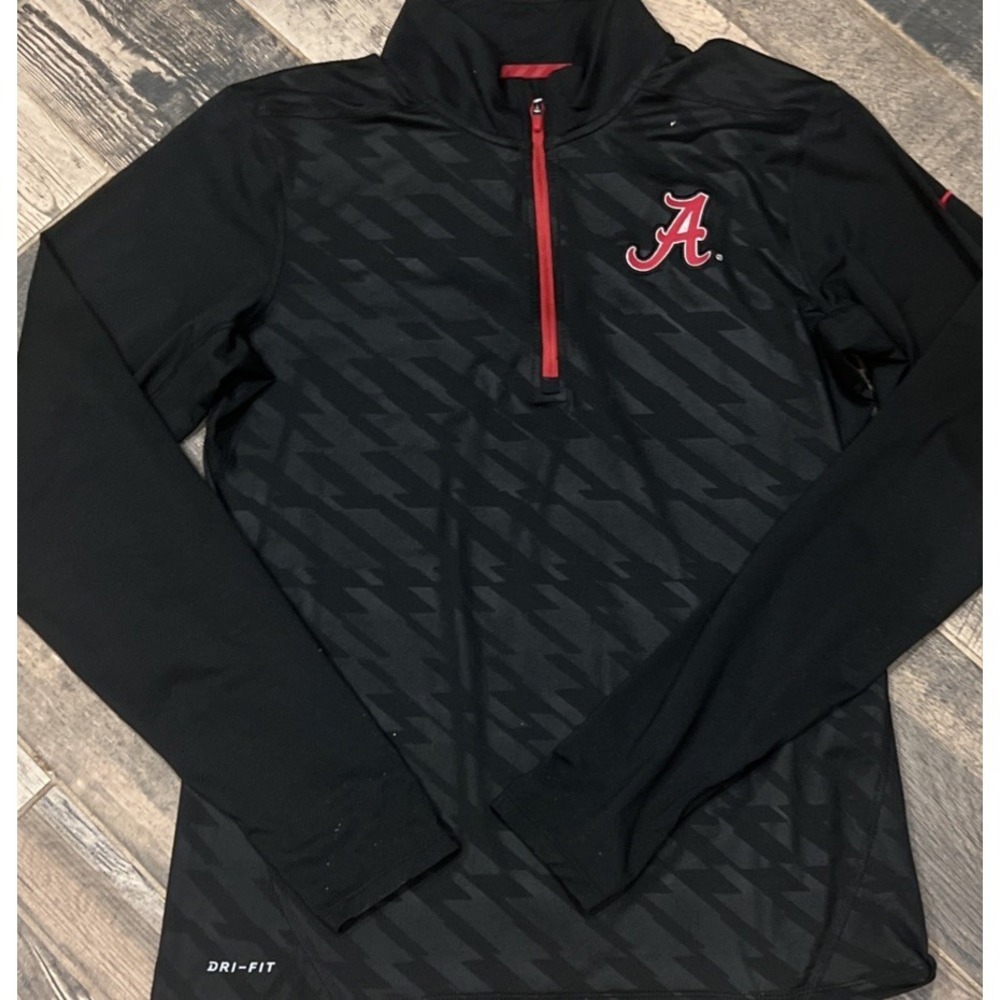 Men's Nike Alabama Crimson Tide Long Sleeve 1/4 Zip Pullover Shirt Small